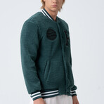 Cole Letterman Jacket // Green (L)