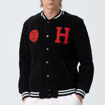 Cole Letterman Jacket // Black (M)