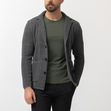 Frank Knitwear Cardigan // Anthracite (S)