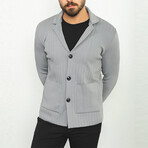Trevor Knitwear Cardigan // Anthracite (2XL)