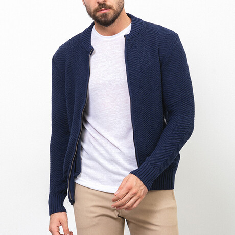 Knitwear Cardigan // Blue (S)