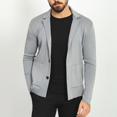 Trevor Knitwear Cardigan // Anthracite (S)