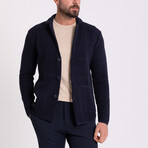 Benny Knitwear Cardigan // Blue (L)