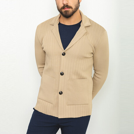 Knitwear Cardigan // Beige (S)