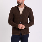 Fred Knitwear Cardigan // Brown (XL)