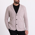 Knitwear Cardigan // Stone (XL)