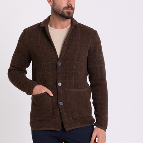 Fred Knitwear Cardigan // Brown (S)