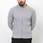 Knitwear Cardigan // Light Gray (2XL)
