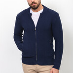 Knitwear Cardigan // Blue (XL)