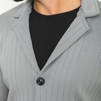 Trevor Knitwear Cardigan // Anthracite (2XL)