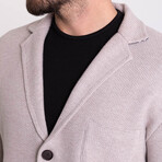 Knitwear Cardigan // Stone (XL)