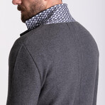 Scot Knitwear Cardigan // Anthracite (2XL)