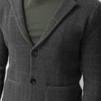 Frank Knitwear Cardigan // Anthracite (2XL)
