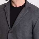 Scot Knitwear Cardigan // Anthracite (2XL)