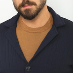 Trent Knitwear Cardigan // Blue (2XL)