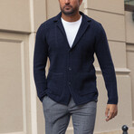 Benny Knitwear Cardigan // Blue (L)