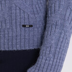 Knitwear Jumper // Indigo (XL)