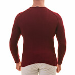 0371 Tailor Fit Crewneck Sweater // Burgundy (M)