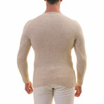 0369 Tailor Fit Crewneck Sweater // Beige (M)