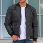 Charlie Quilted Waterproof + Windproof Jacket // Anthracite (L)