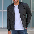 Charlie Quilted Waterproof + Windproof Jacket // Anthracite (L)