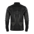 Ezra Leather Jacket // Black (S)