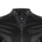 Ezra Leather Jacket // Black (S)