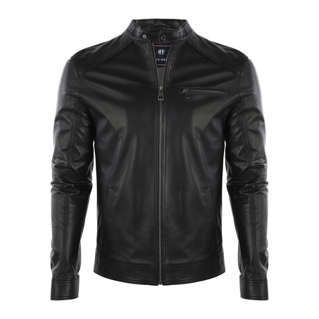 Ezra Leather Jacket // Black (S)