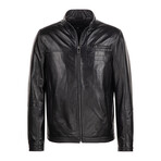 Anthony Leather Jacket // Black (S)