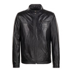 Anthony Leather Jacket // Black (S)