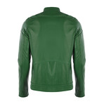 Jett Leather Jacket // Duck Green (S)