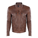 Dean Leather Jacket // Chestnut (S)