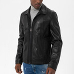 Israel Leather Jacket // Black (2XL)