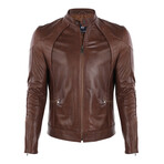 Jeremy Leather Jacket // Chestnut (S)