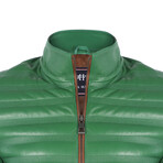 Keith Leather Jacket // Duck Green (S)