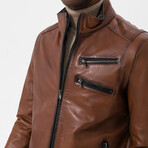 James Leather Jacket // Whisky (S)