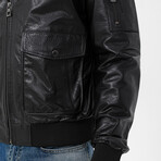 Griffin Leather Jacket // Black (2XL)