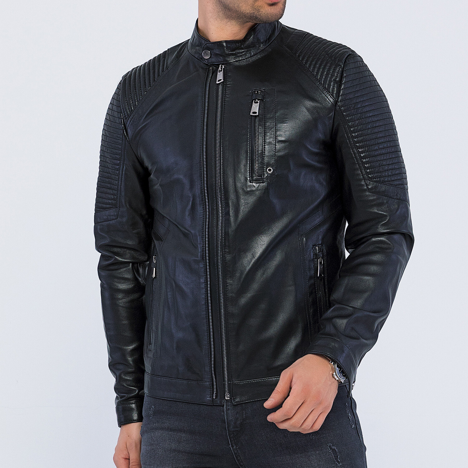 Adonis Leather Jacket // Black (S) - SEBA TRADE PERMANENT STORE - Touch ...