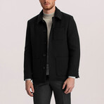 Levi Wool Diagonal Cachet Jacket // Black (36)