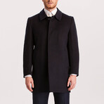 Sean Classic Cut Wool Coat // Navy (36)