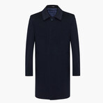 Sean Classic Cut Wool Coat // Navy (36)