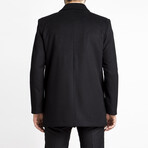 David Classic Cut Short Wool Cachet Coat // Black (36)