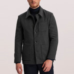 Noah Wool Cachet Jacket // Dark Gray (42)