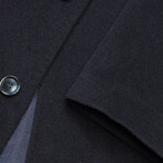 Sean Classic Cut Wool Coat // Navy (36)