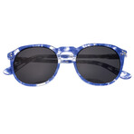 Vieques Polarized Sunglasses // Blue Tortoise Frame + Black Lens