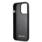 Case With Perforated Black Debossed Lines Hot Stamped White Logo (iPhone 14)