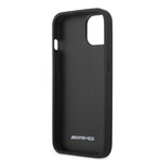 Case With Perforated Black Debossed Lines Hot Stamped White Logo (iPhone 14)