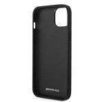 Case With Perforated Black Debossed Lines Hot Stamped White Logo (iPhone 14)