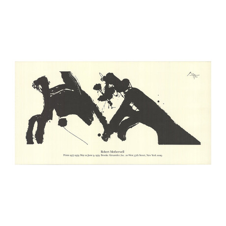 Robert Motherwell // Dance I // 1979 Etching