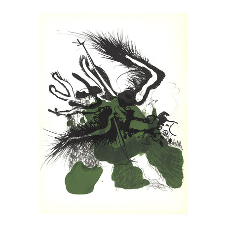 Paul Rebeyrolle // Flight II // 1969 Lithograph